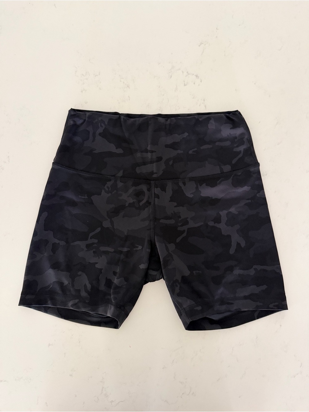 lululemon athletica Black Camo High-Rise Bike Shorts